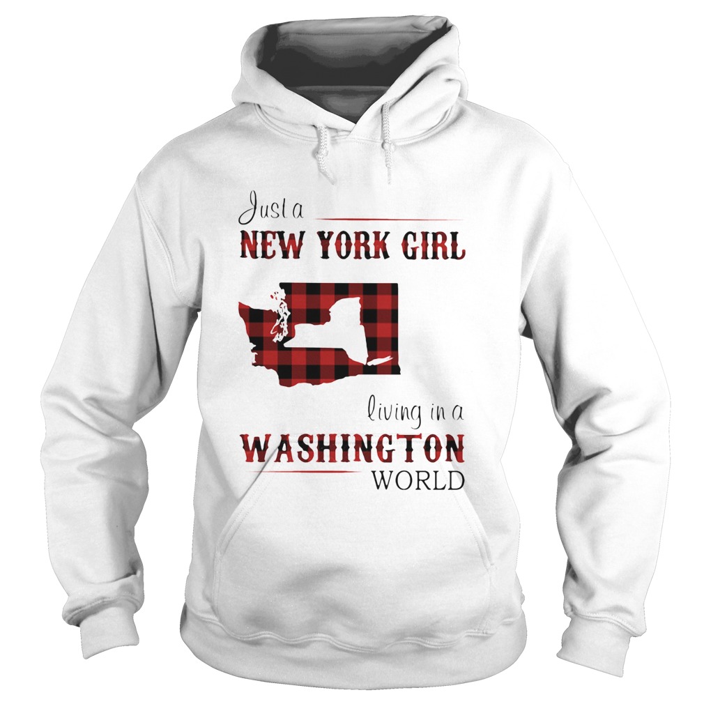 Just a new york girl living in a washington world Hoodie