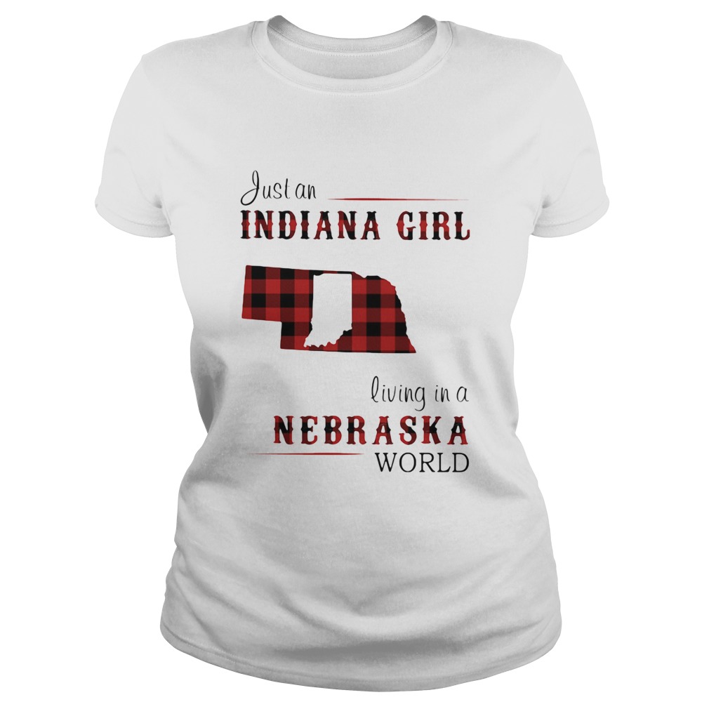 Just an Indiana girl living in a nebraska world map  Classic Ladies