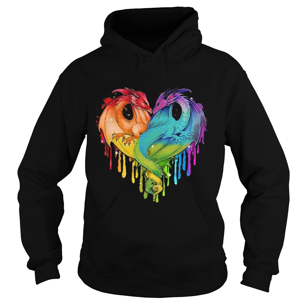 LGBT Dragons Heart Hoodie