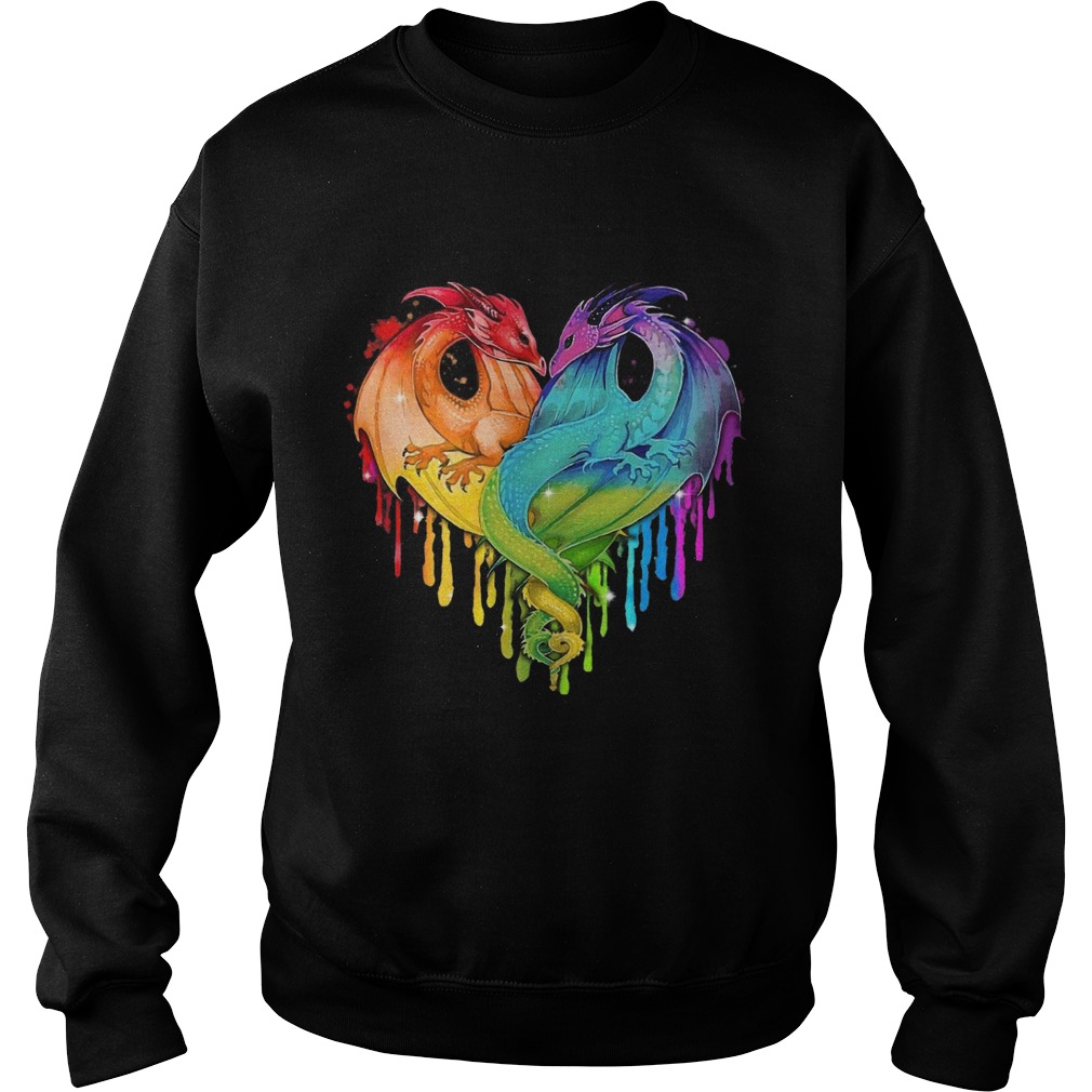 LGBT Dragons Heart Sweatshirt