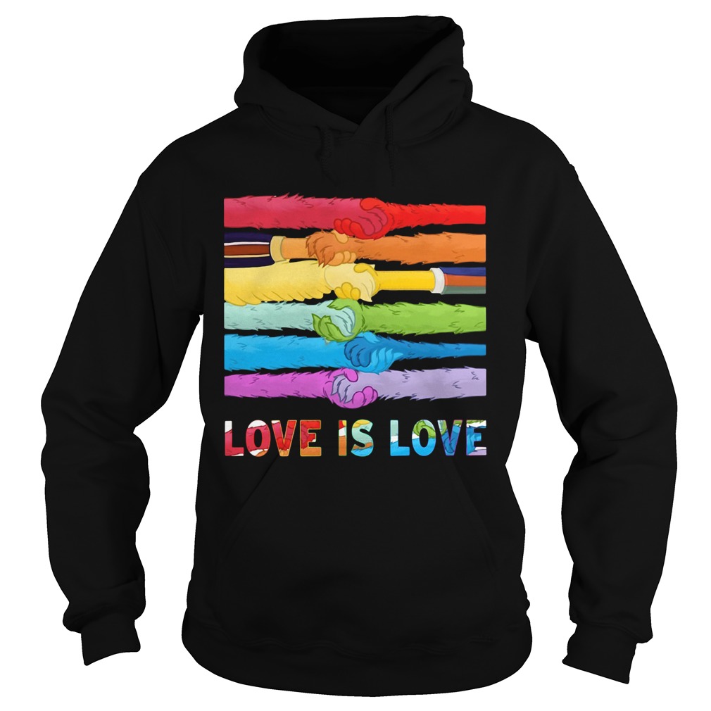 LGBT Hold Hand Love Is Love  Hoodie