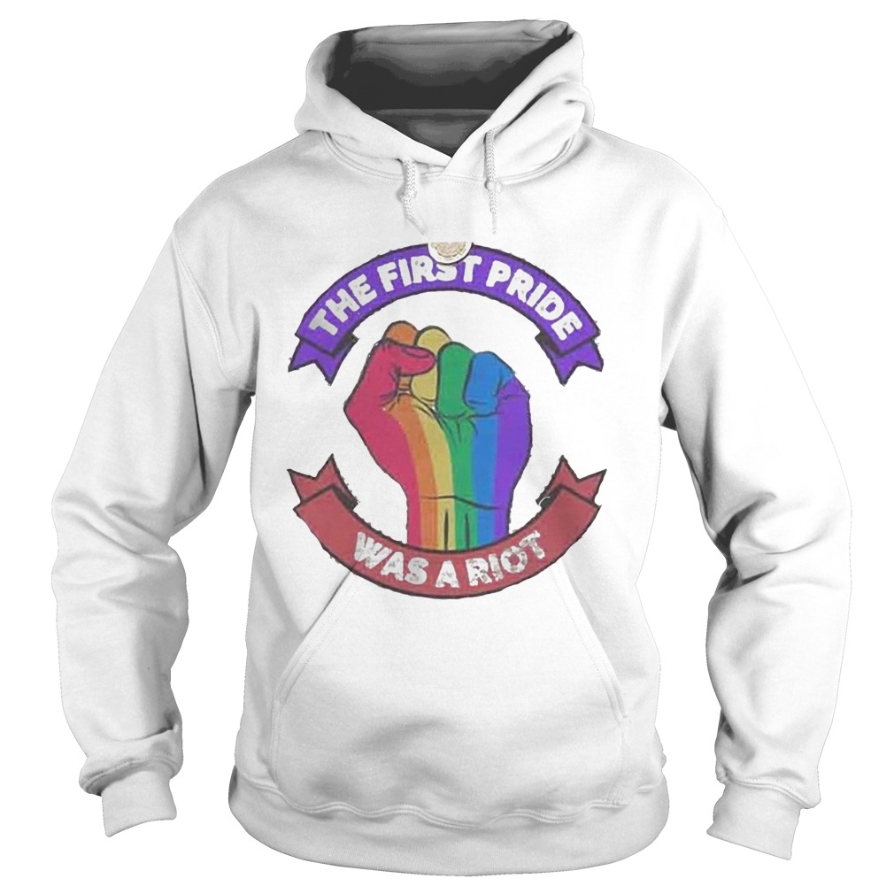 LGBT hand the first pride was a riot  Hoodie