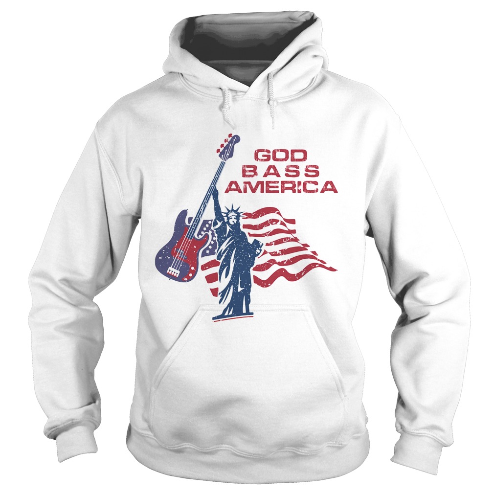 LIBERTY ENLIGHTENING THE WORLD GOD BASS AMERICA FLAG INDEPENDENCE DAY Hoodie
