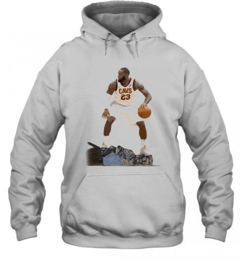 Lebron James Kneeling On The Neck Police T-Shirt Unisex Hoodie