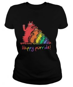 Lgbt cat happy purride  Classic Ladies