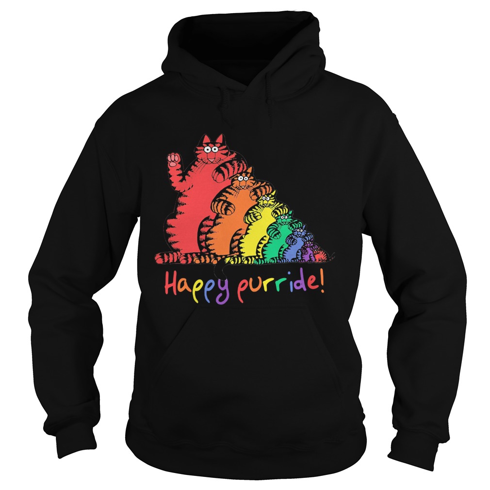 Lgbt cat happy purride  Hoodie