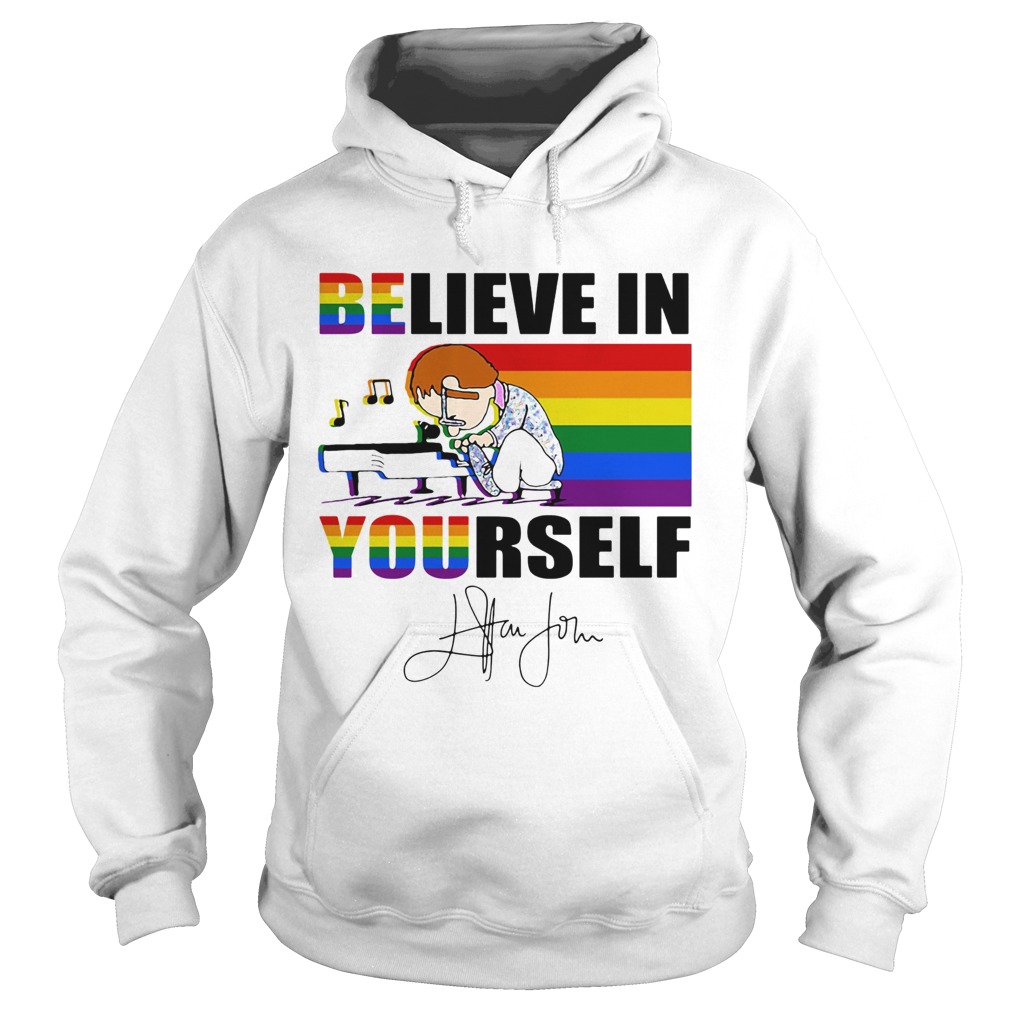 Lgbt charlie brown believe in yourself signature  Hoodie