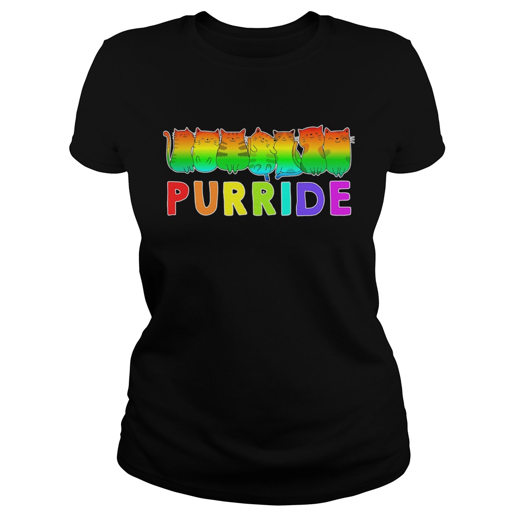 Lgbt gay pride cats lover kitty Classic Ladies