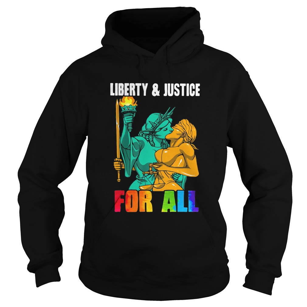 Liberty and justice for all lgbt  Hoodie