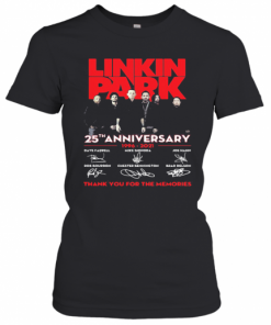 Linkin Park 25Th Anniversary 1996 2021 Thank You For The Memories Signatures T-Shirt Classic Women's T-shirt