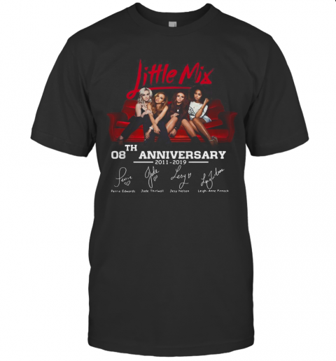 Little Mix 08Th Anniversary 2011 2019 Signature T-Shirt