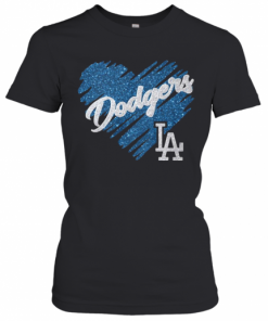 Los Angeles Dodgers Heart T-Shirt Classic Women's T-shirt