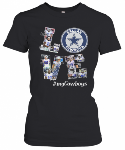 Love My Dallas Cowboys Football Team Players Signatures T-Shirt Classic Women's T-shirt