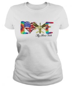 Love My Hvac Tech Independence Day  Classic Ladies