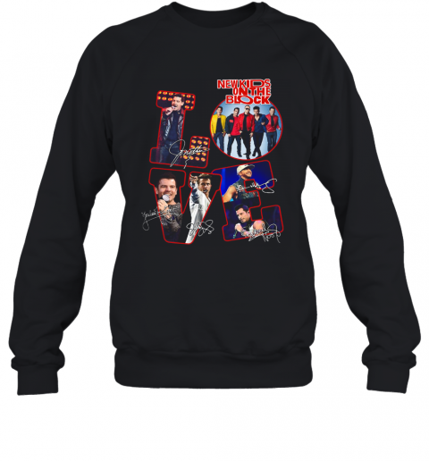 Love New Kids On The Block Signature T-Shirt Unisex Sweatshirt