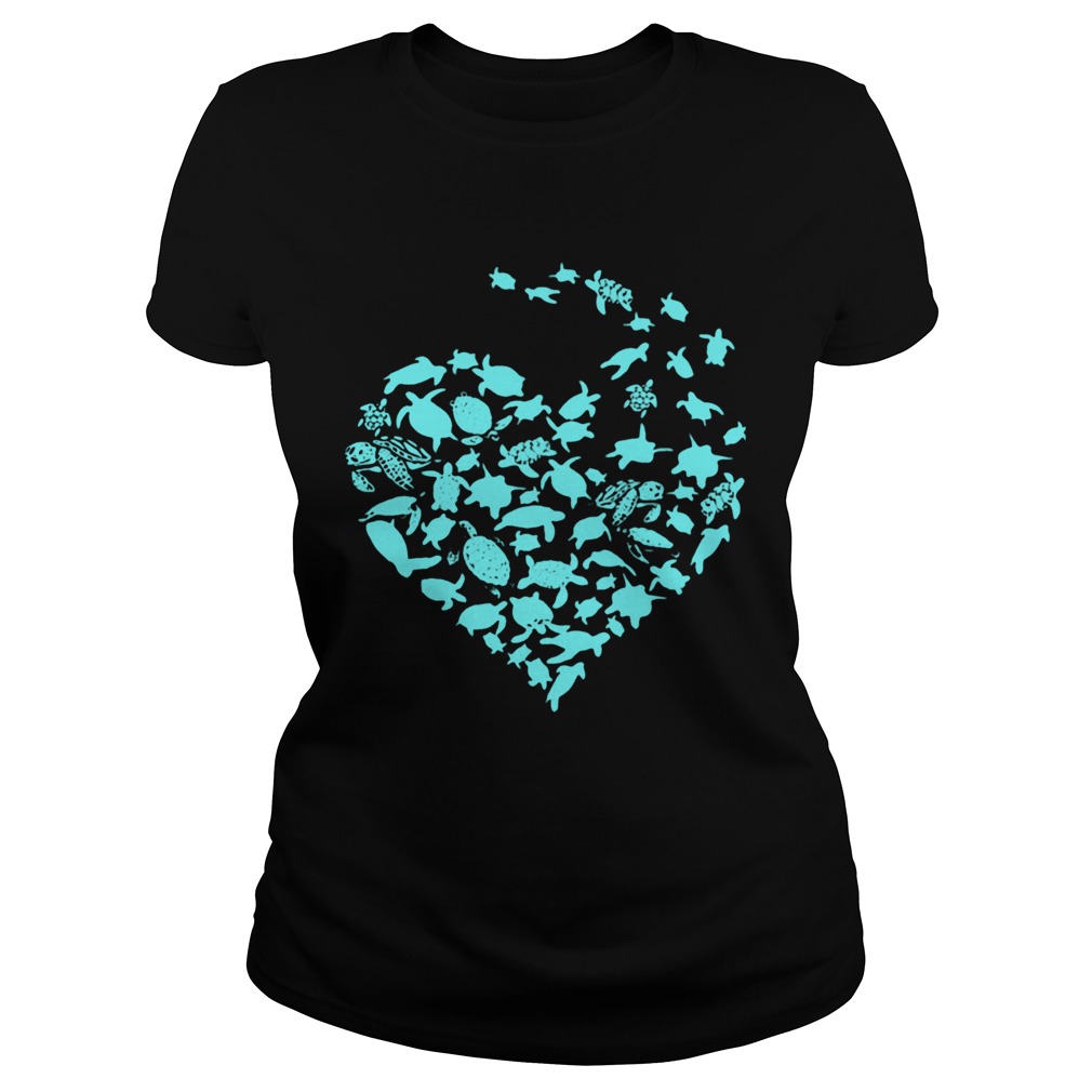 Love Sea Turtles Heart  Classic Ladies