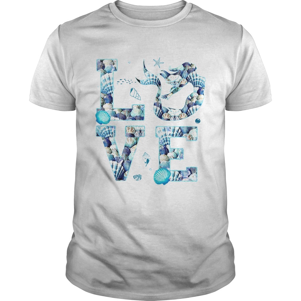 Love mermaid shell Unisex