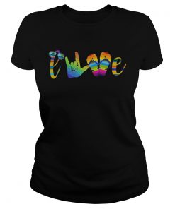 Love sign language camping lgbt  Classic Ladies