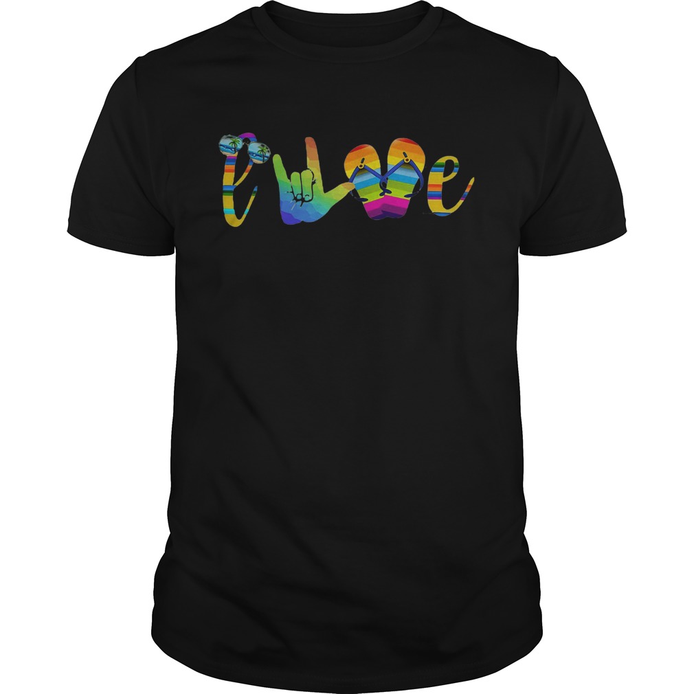 Love sign language camping lgbt Unisex