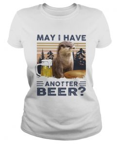 MAY I HAVE ANOTHER BEER SQUIRREL VINTAGE RETRO  Classic Ladies