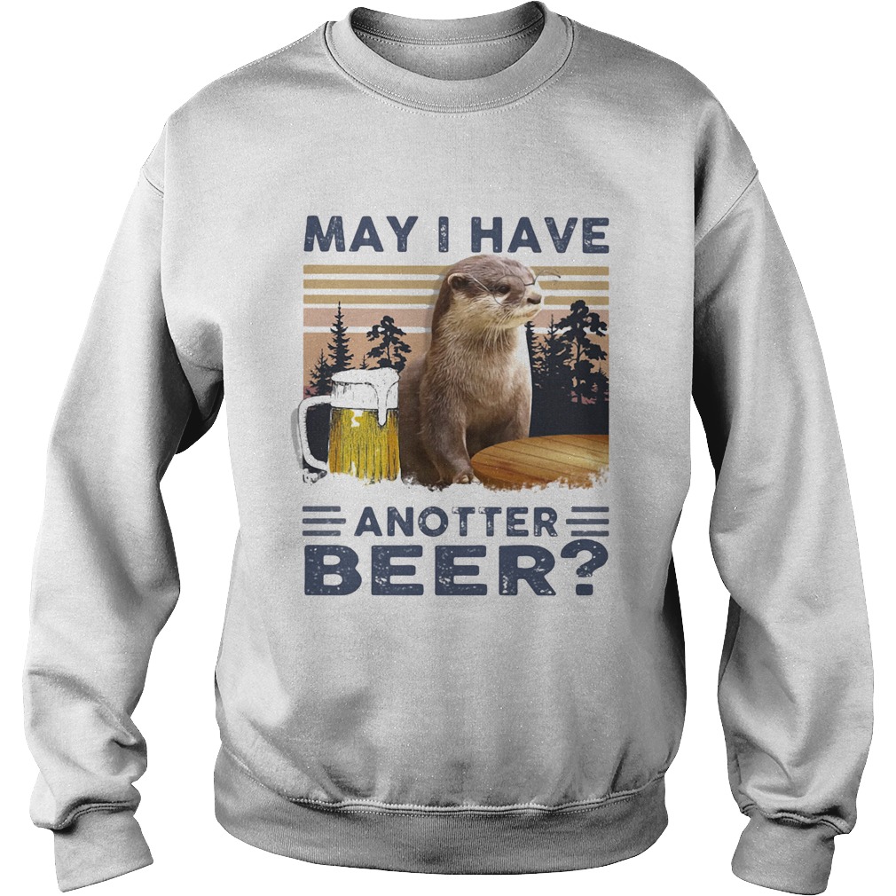 MAY I HAVE ANOTHER BEER SQUIRREL VINTAGE RETRO Sweatshirt