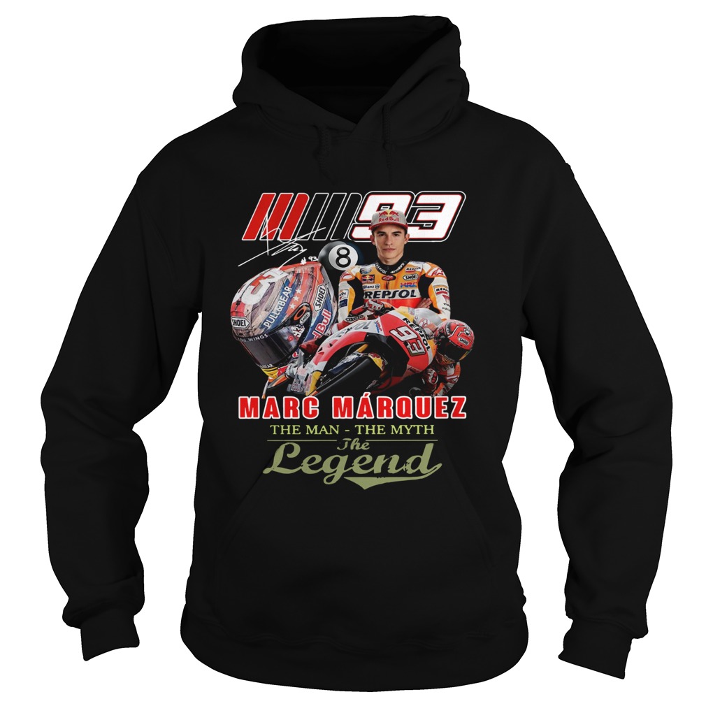 Marc Marquez The Man The Myth The Legend Signature Hoodie