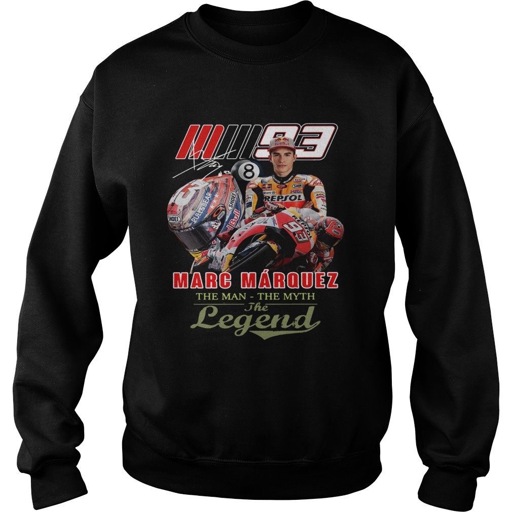 Marc Marquez The Man The Myth The Legend Signature Sweatshirt