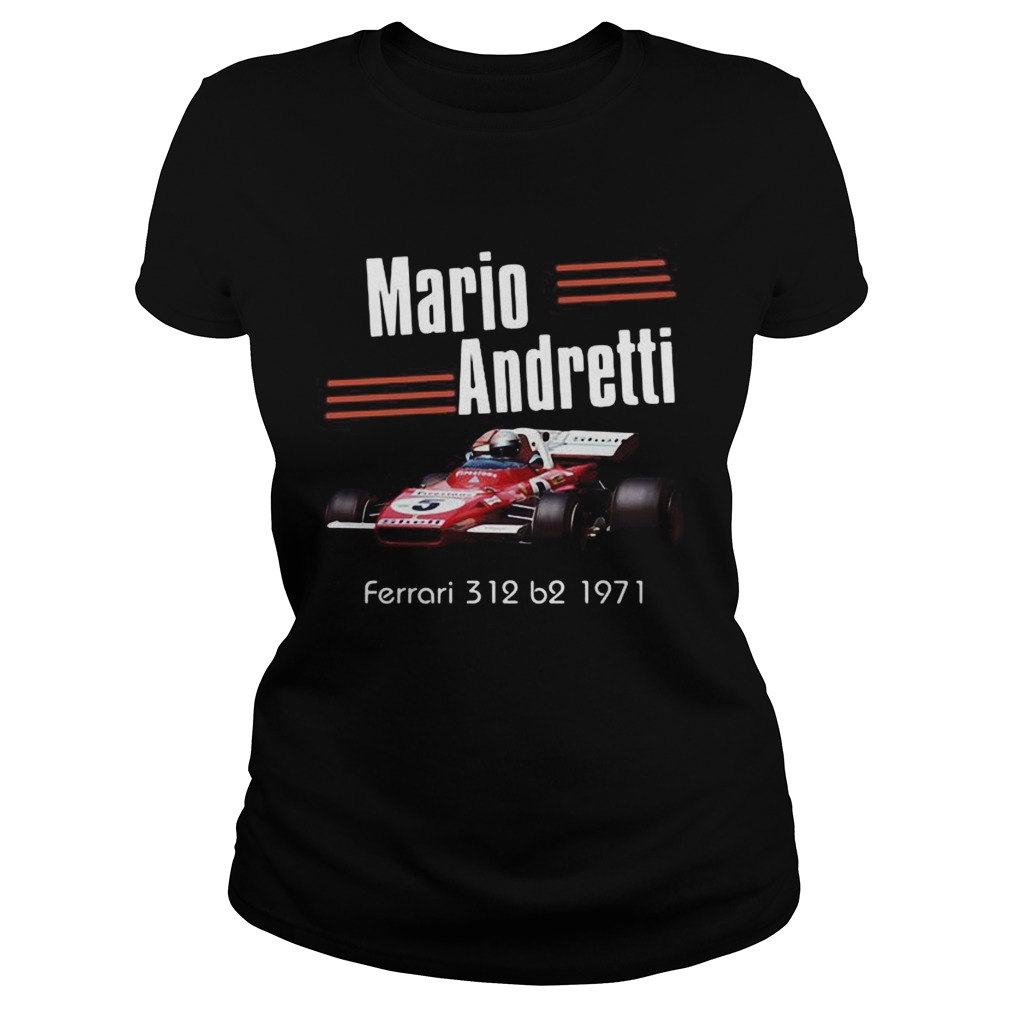 Mario andretti indianapolis 500 ferrari 312 b2 1971 line Classic Ladies