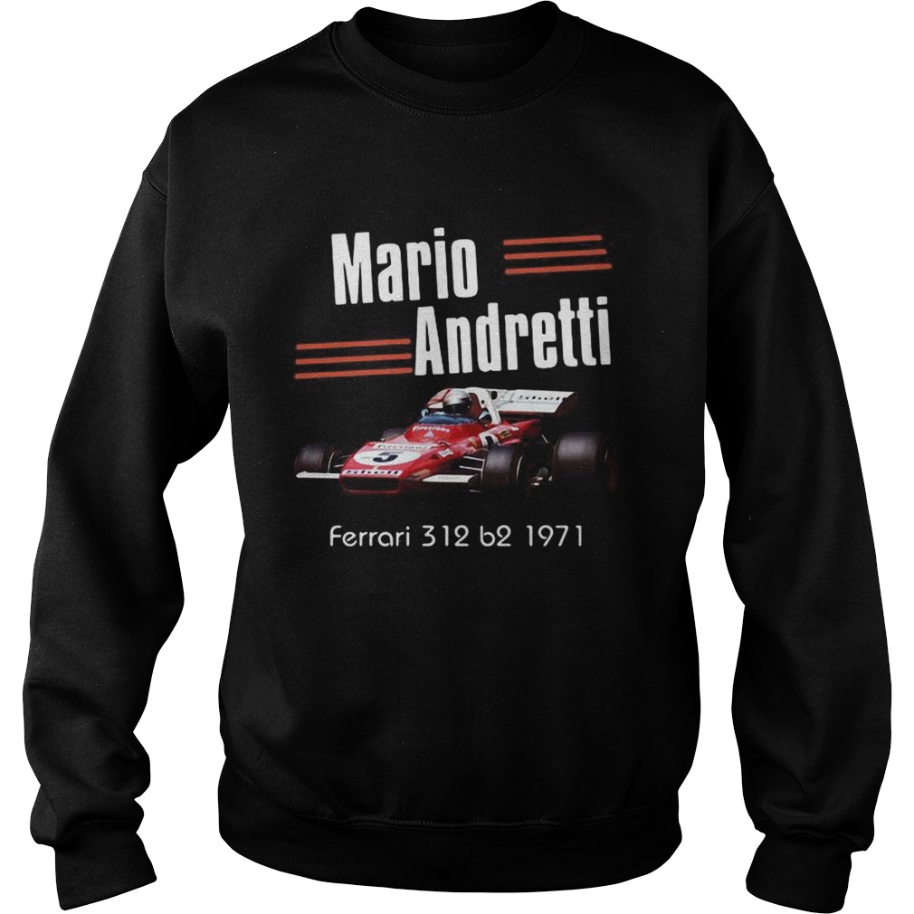 Mario andretti indianapolis 500 ferrari 312 b2 1971 line Sweatshirt