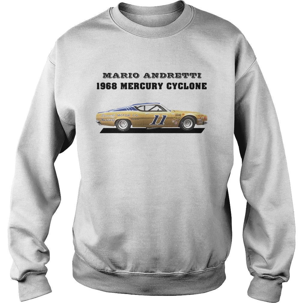 Mario andretti racing athletes 1968 mercury cyclone Sweatshirt