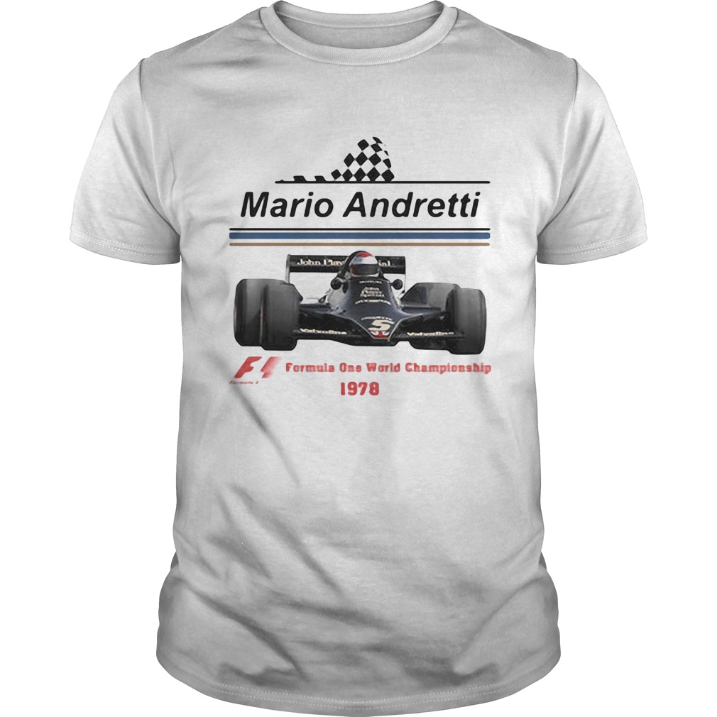 Mario andretti racing athletes formula one world championship 1978 shirt