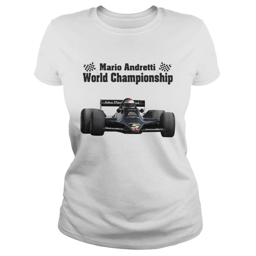 Mario andretti world championship flag Classic Ladies