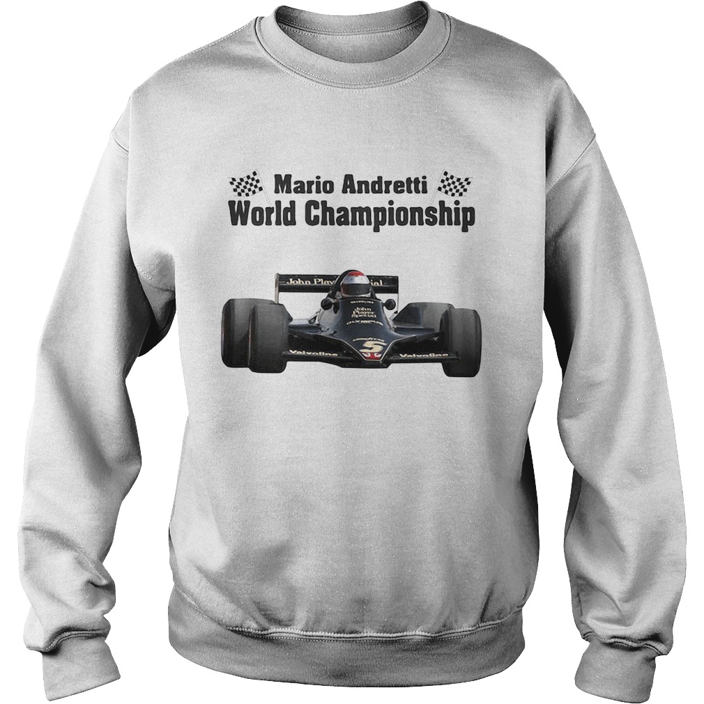 Mario andretti world championship flag Sweatshirt