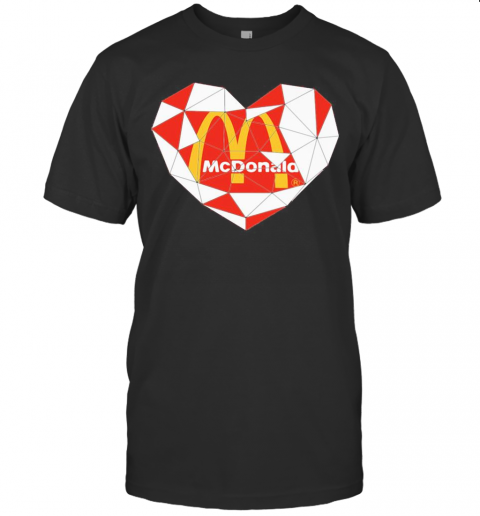 Mcdonald'S Logo Heart Diamond T-Shirt