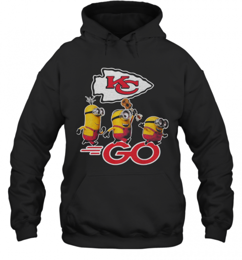 Minions Guitar Go Kansas City Chiefs Football Logo T-Shirt Unisex Hoodie