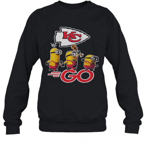 Minions Guitar Go Kansas City Chiefs Football Logo T-Shirt Unisex Sweatshirt