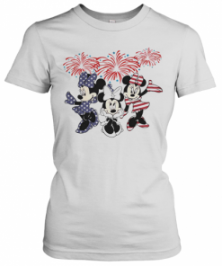 Minnie Mouse Firework American Flag Independence Day T-Shirt Classic Women's T-shirt