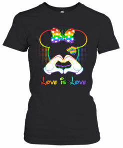 Minnie Mouse Love Is Love Heart Lgbt T-Shirt Classic Women's T-shirt