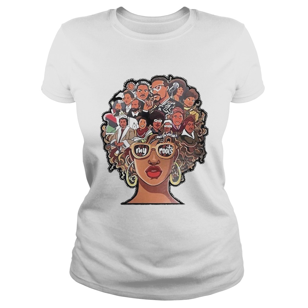 My Roots Afro Girl Heat Transfer  Classic Ladies