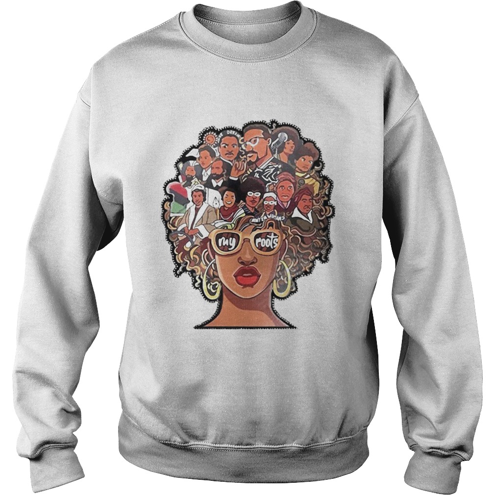 My Roots Afro Girl Heat Transfer  Sweatshirt