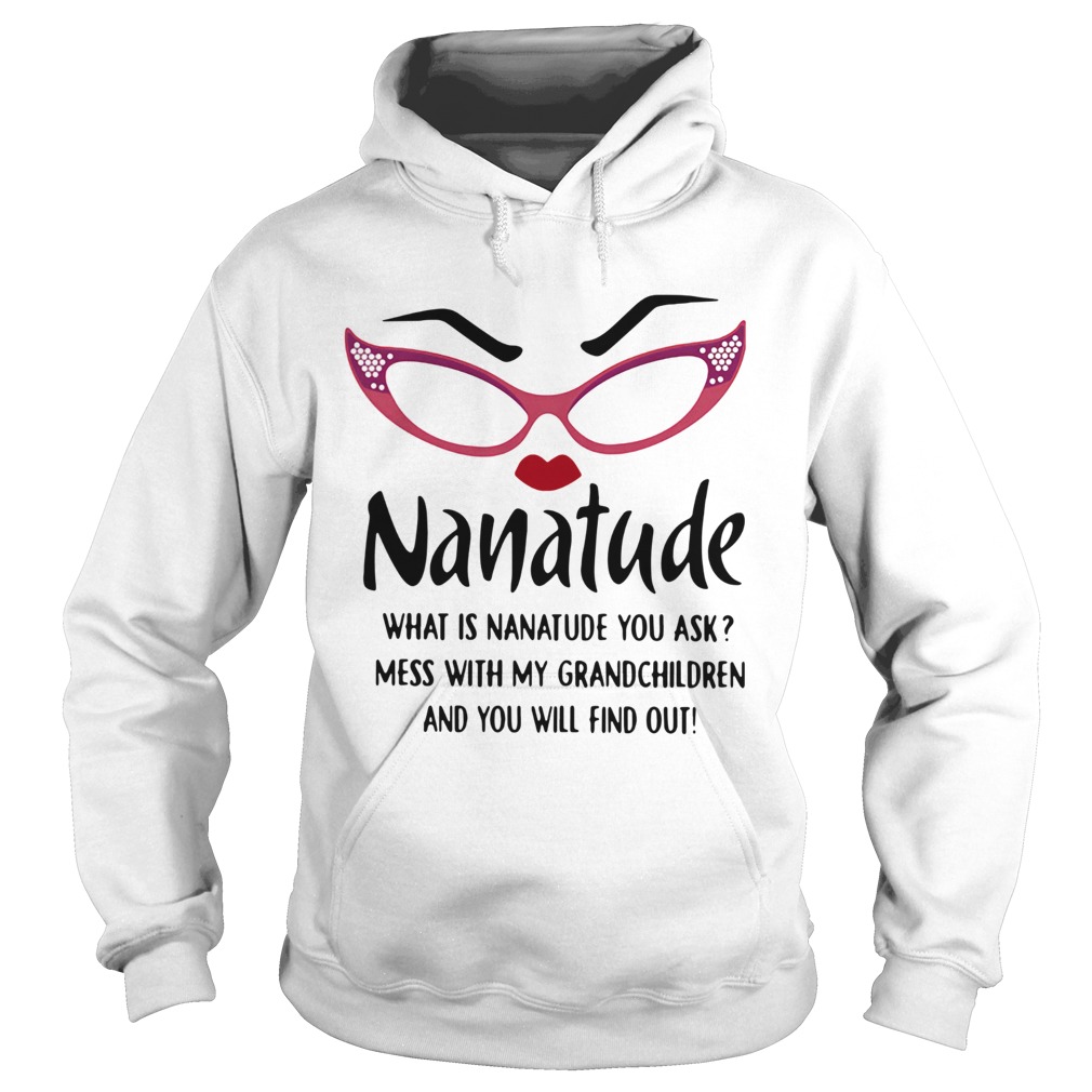 Nanatude What Is Nanatude You Ask Mess With My Grandchildren Hoodie