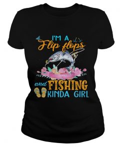 OFFICIAL IM A FLIP FLOPS AND FISHING KINDA GIRL  Classic Ladies