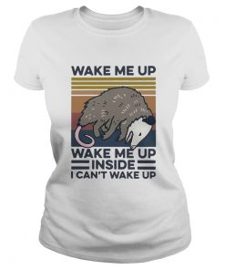 Opossum Wake Me Up Inside I Cant Wake Up Vintage  Classic Ladies