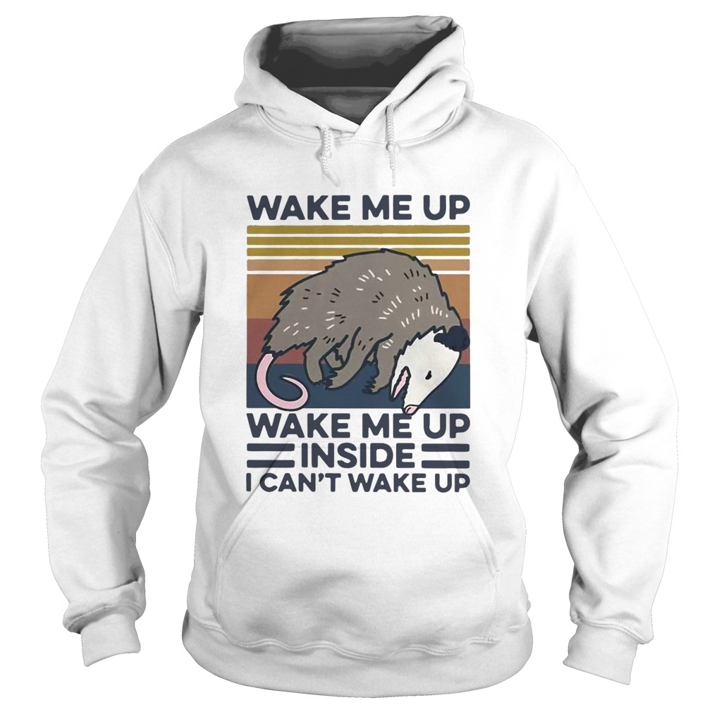 Opossum Wake Me Up Inside I Cant Wake Up Vintage Hoodie
