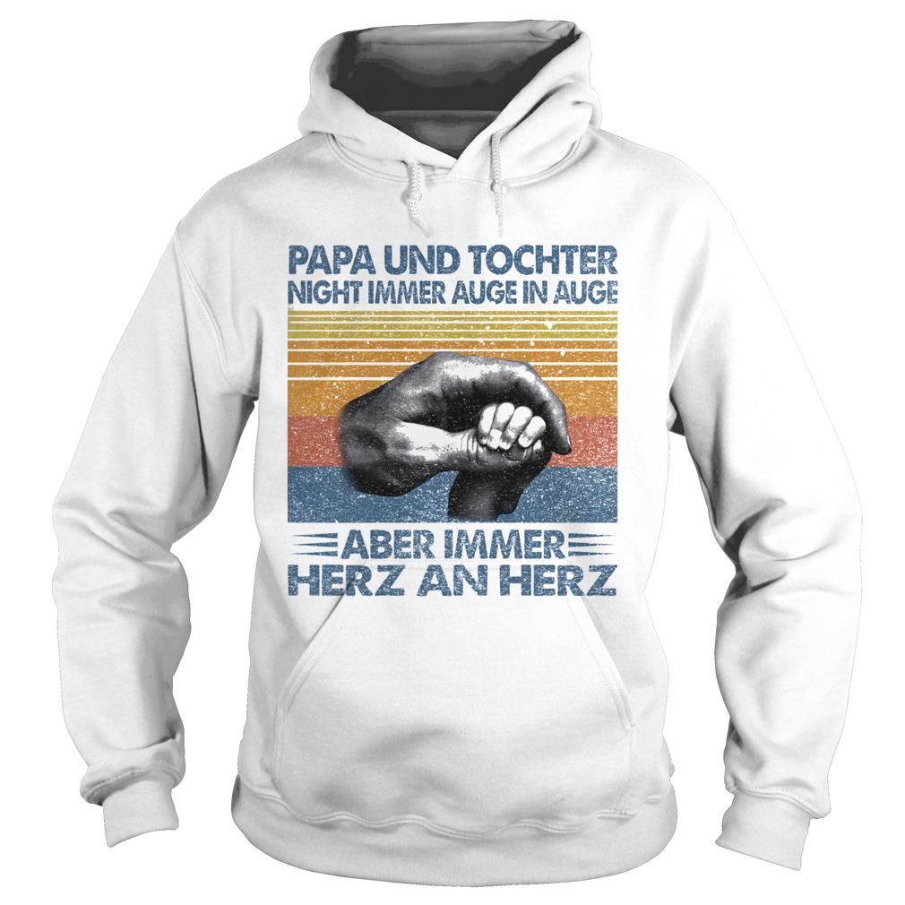Papa und tochter nicht immer auge in auge aber immer herz an herz vintage retro Hoodie