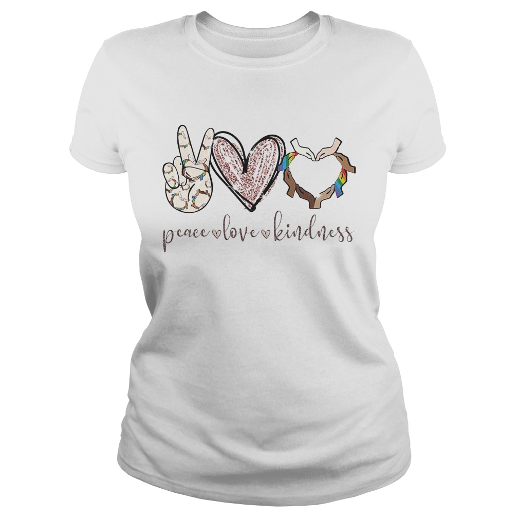 Peace Love Kindness Hands Black Lives Matter LGBT Classic Ladies