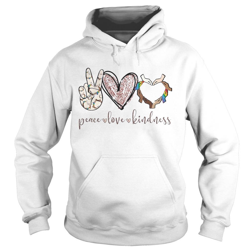Peace Love Kindness Hands Black Lives Matter LGBT Hoodie