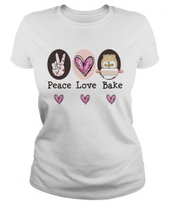 Peace love bake hearts  Classic Ladies