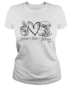 Peace love fishing classic  Classic Ladies
