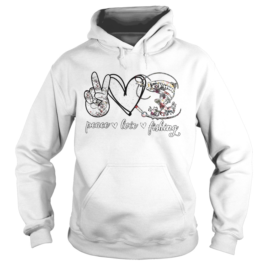 Peace love fishing classic Hoodie